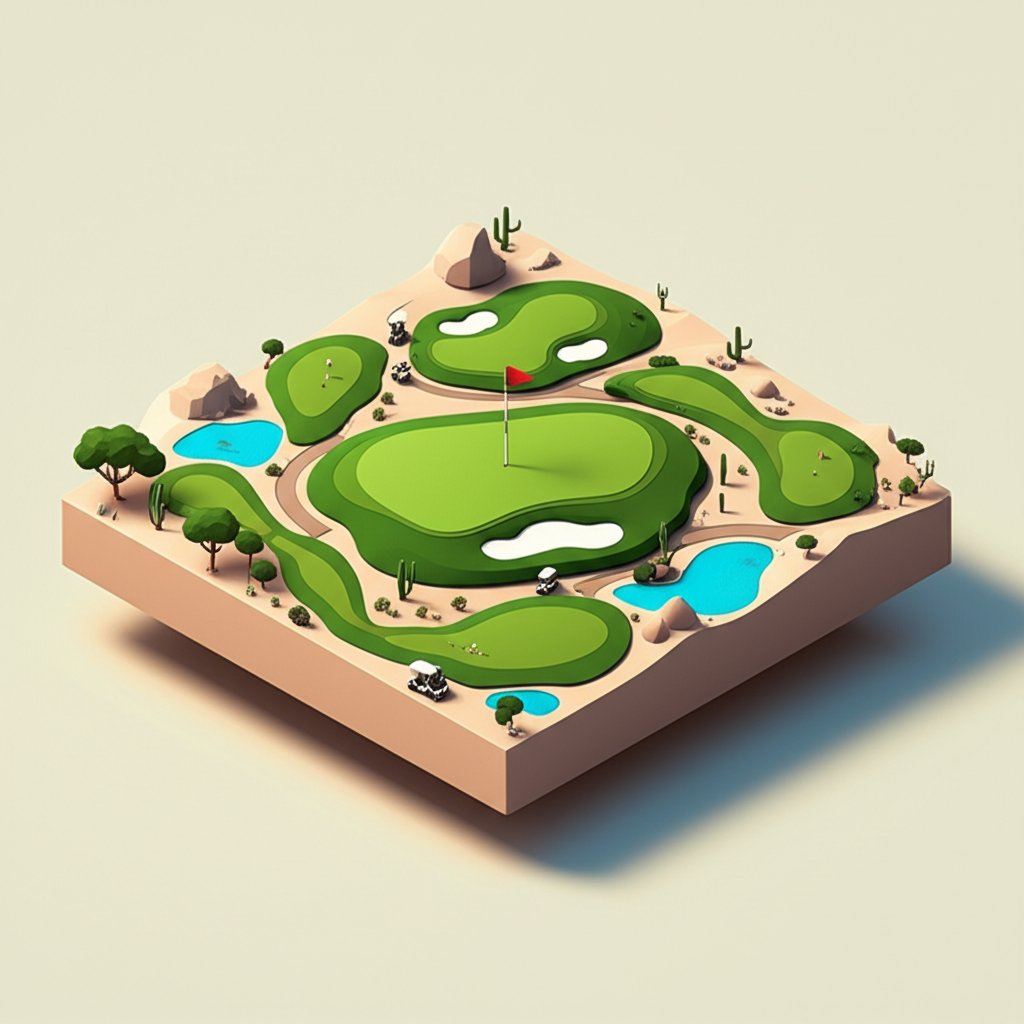 Dove Valley Ranch golf course layout showcasing signature holes for golfers' vacation planning.