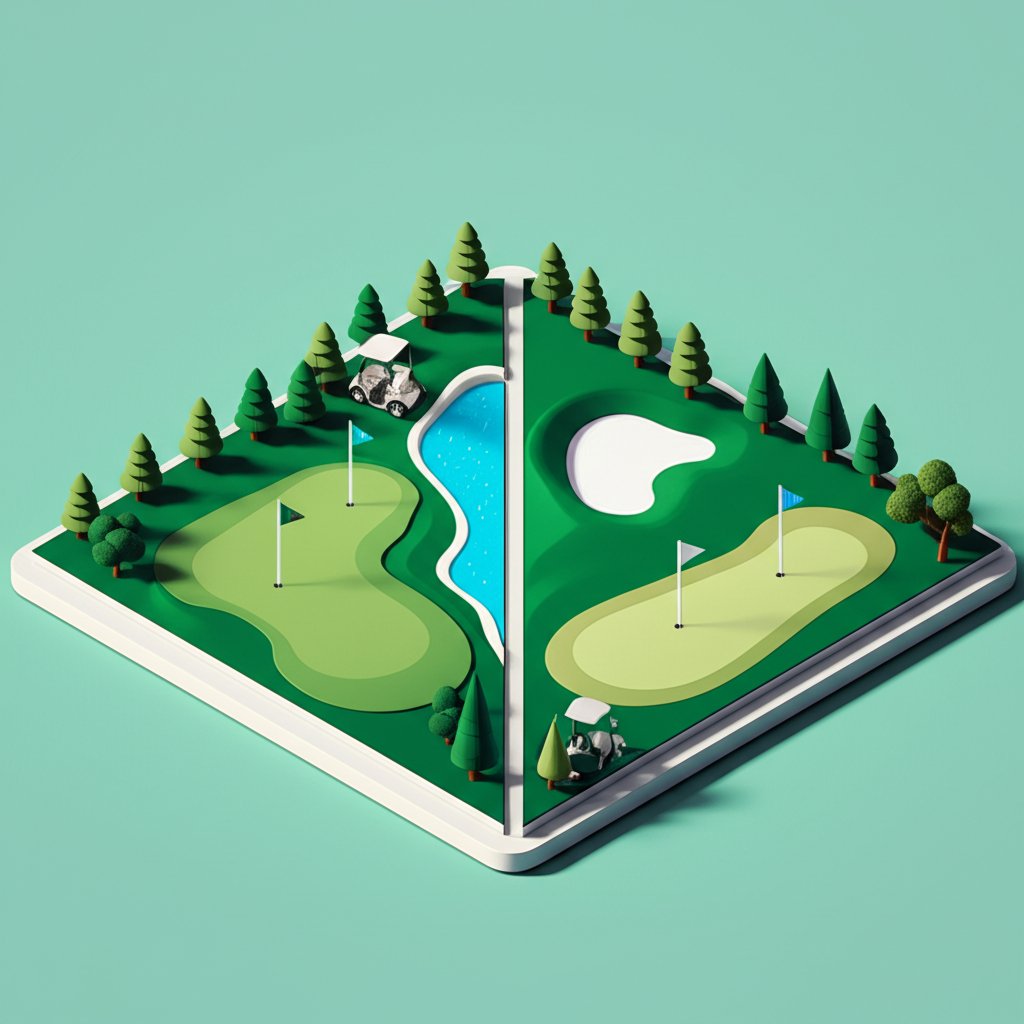 Emerald Bay Golf Club compared to other Destin golf courses for a scenic, challenging play.