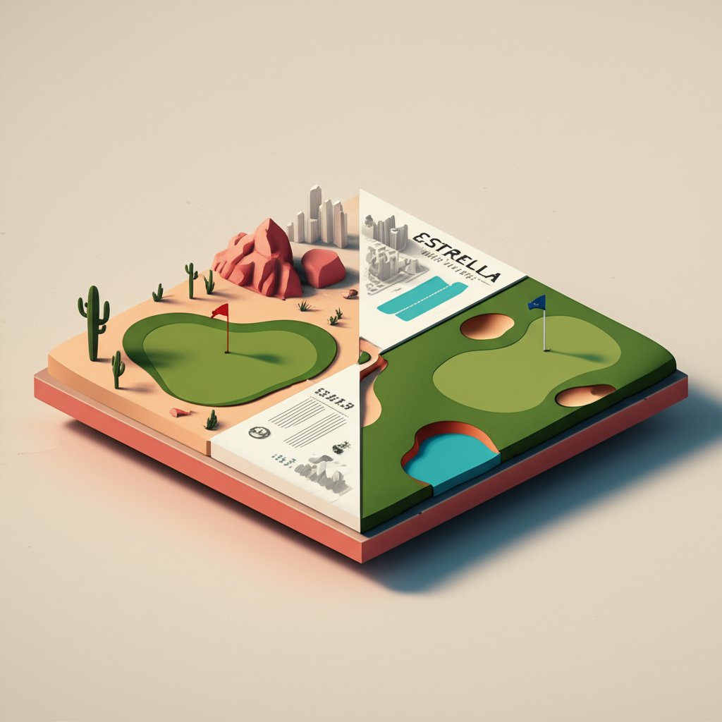 Estrella Golf Club compared to other Phoenix golf courses, highlighting key differences.