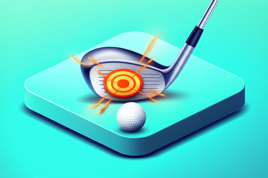 Golfer improving smash factor by optimizing clubhead speed and center-face contact for distance.