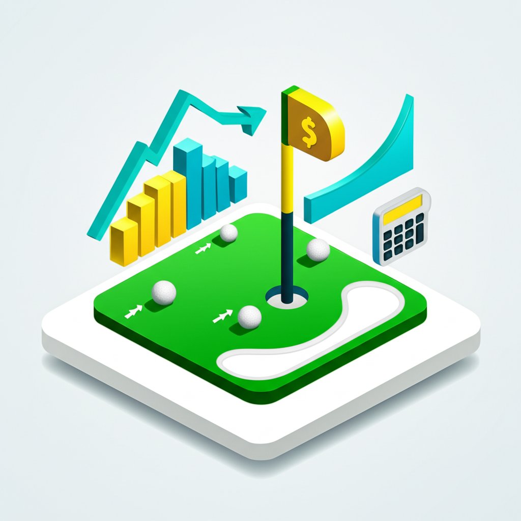 Golf course pricing optimization image showing strategies to maximize revenue and attract golfers.