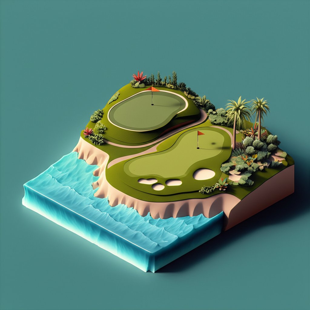 Lush Pelican Hill Golf Club image showcasing the scenic Ocean North and Ocean South courses.