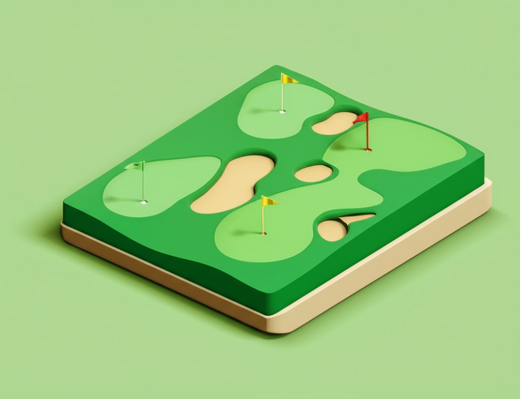 Rancho Mañana Golf Course difficulty levels showcasing course layout and varying challenges for golfers.