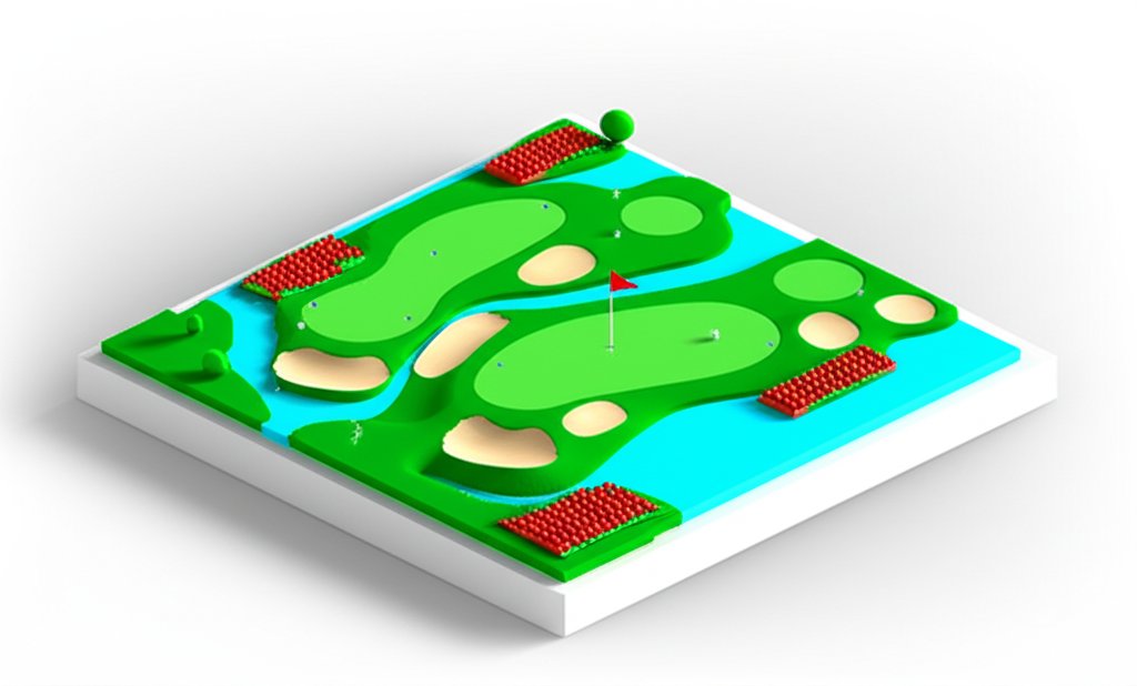 Strawberry Farms Golf Club course layout overview showcasing the beautiful greens and challenging holes.