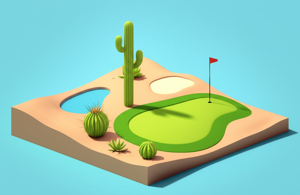 Talking Stick Golf Club: Golfing amidst the stunning Sonoran Desert landscape and blue skies.