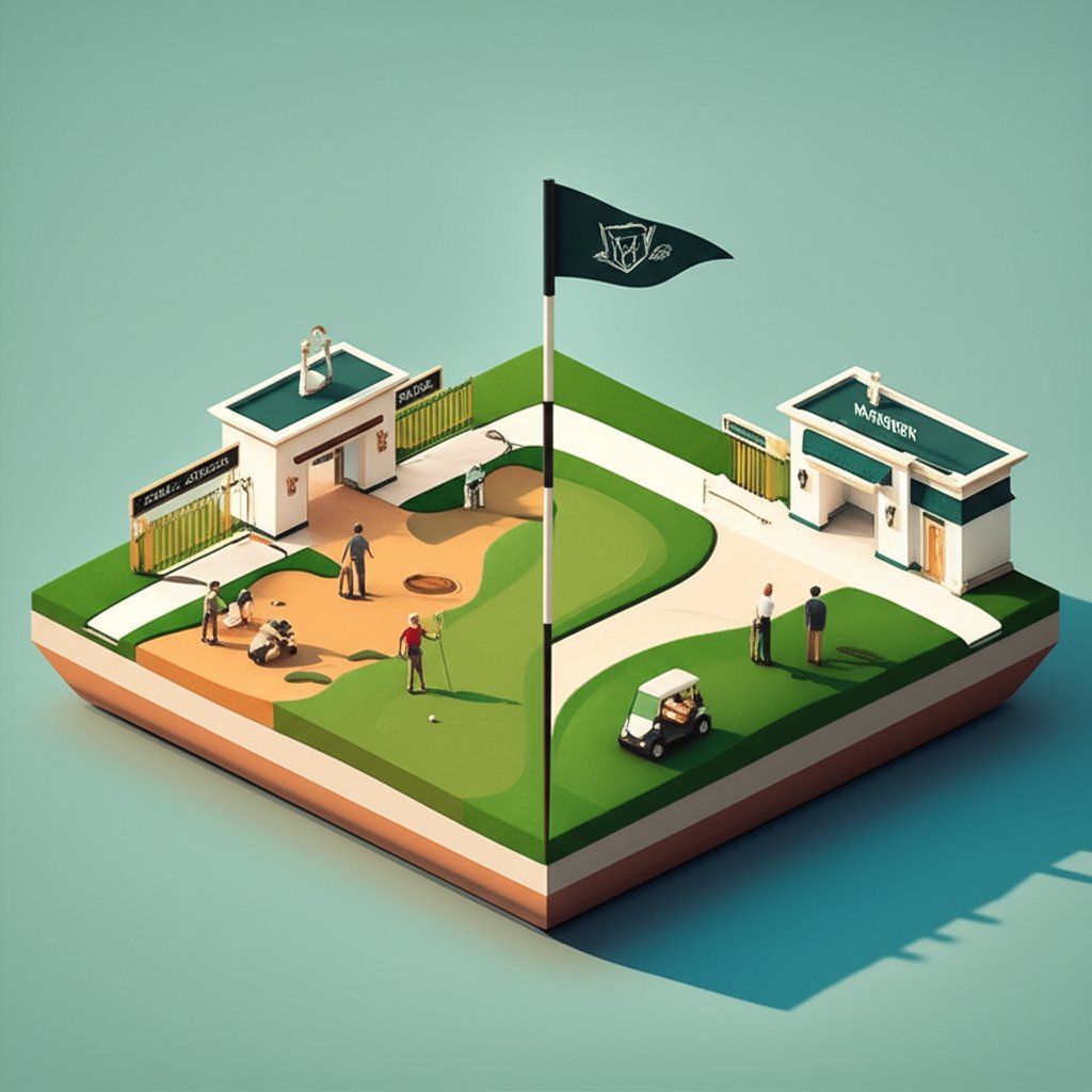 Warrior Golf Club image showing public access options and membership benefits.