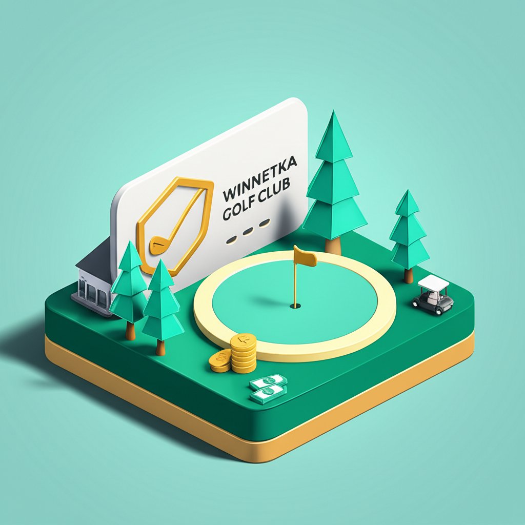 Winnetka Golf Club membership costs highlighted, showing rates and benefits for potential members.