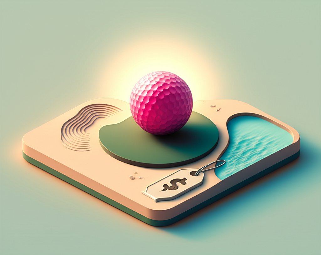 Beyond price tag: true value of used pink golf balls for golfers.