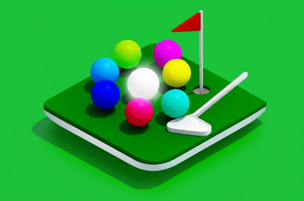 Easy-to-spot bright golf balls for enhanced visibility on the course.