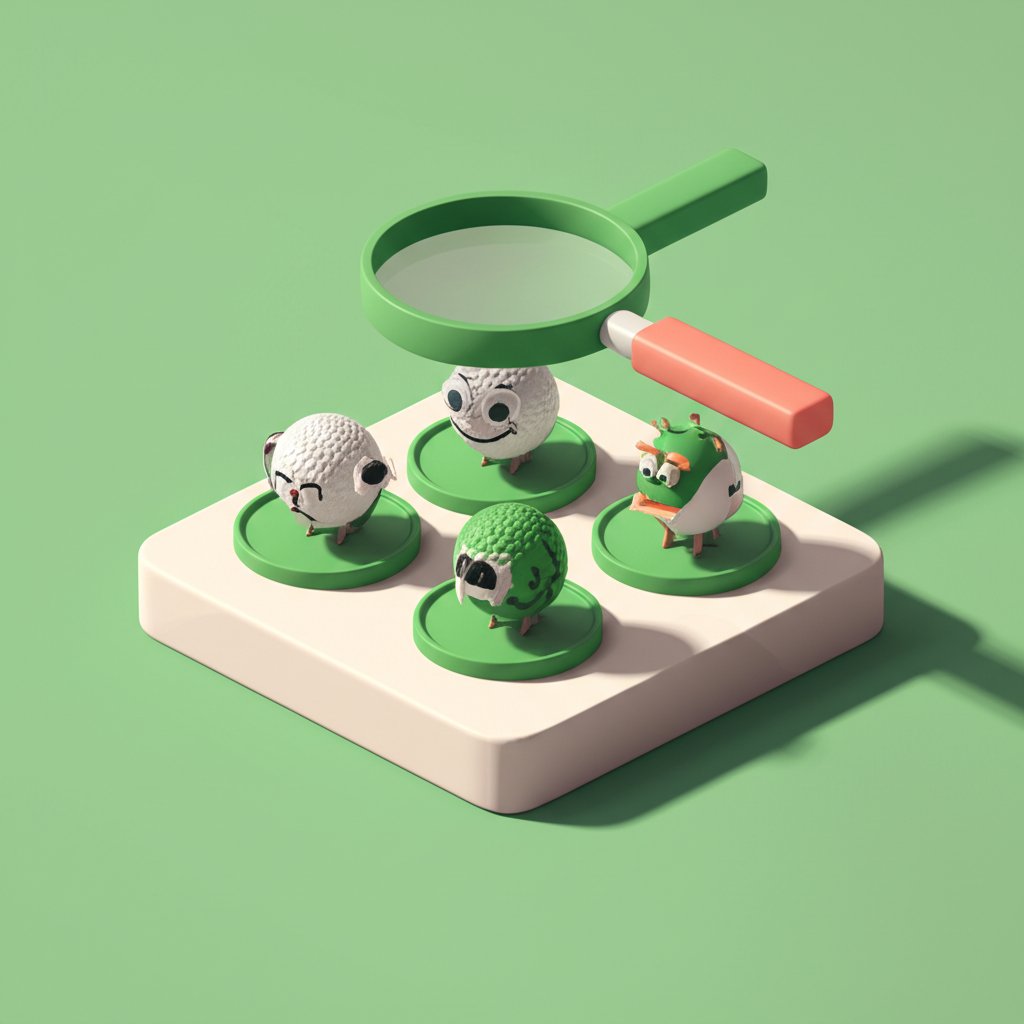 Decoding humor: Four main types of funny golf balls.