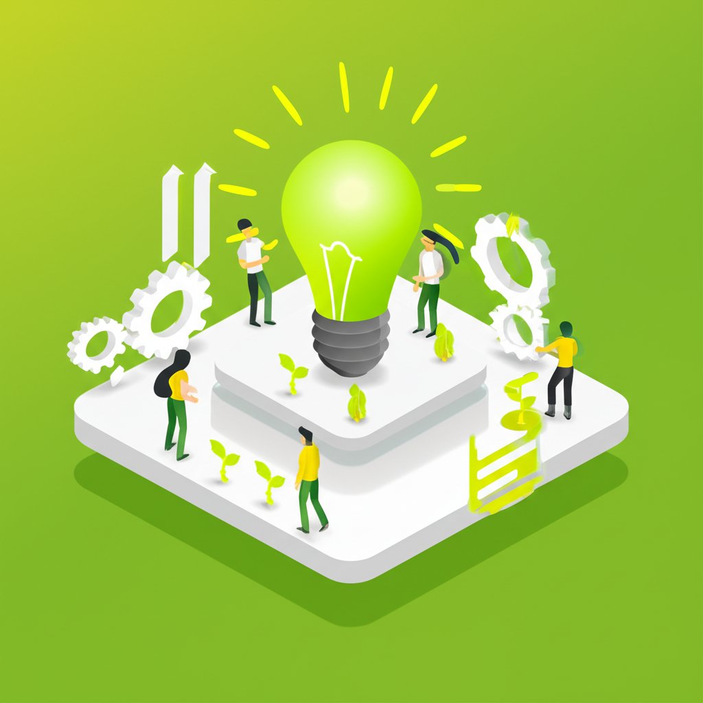 Vibrant lime green color palette demonstrating its impact and effectiveness in design.