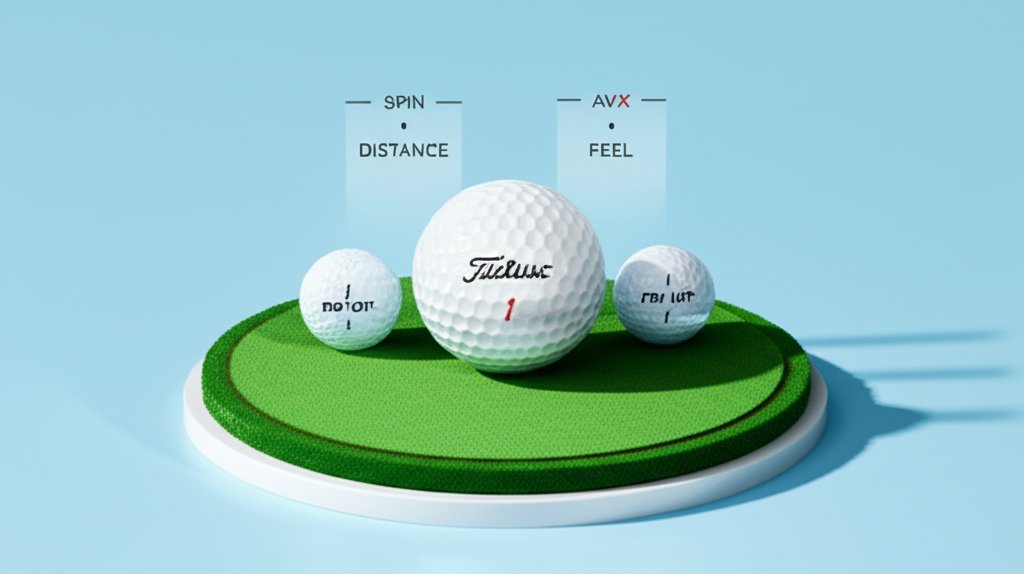 Titleist Pro V1 and Pro V1x golf balls. Choose your tour-level performance.