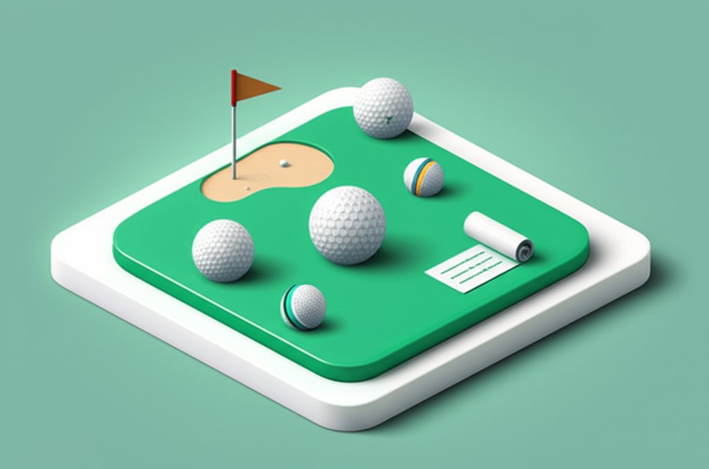 Assorted golf balls: various brands, colors, and conditions explained.