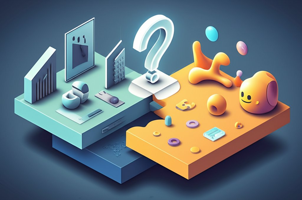 Visual comparison highlighting what separates 'cool' from 'funny' designs.