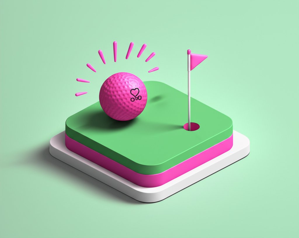 Why personalize a pink golf ball? Custom pink golf balls beyond just names.