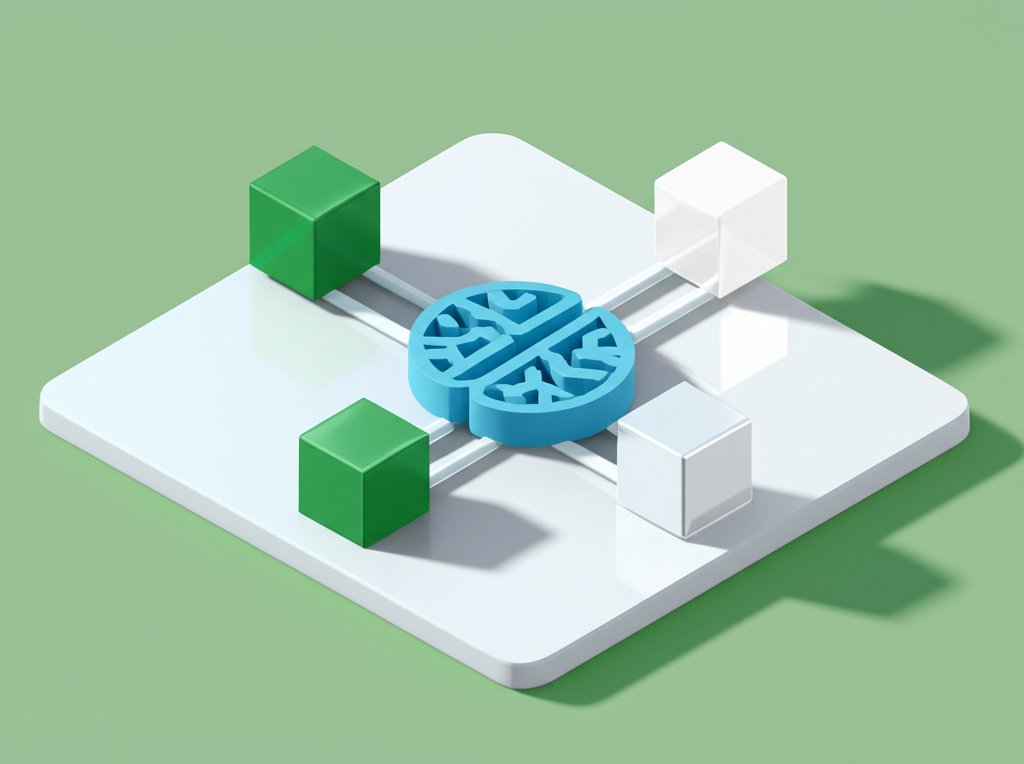 Brain's perception: Matte green vs. glossy white visibility.